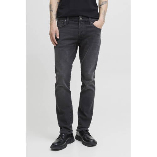 JACK & JONES JEANS INTELLIGENCE JJIMIKE FOX tapered jeans black denim afbeelding