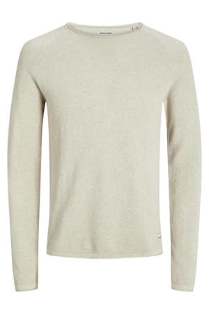 trui fijn gebreid beige
