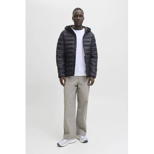 JACK & JONES ESSENTIALS gewatteerde jas zwart afbeelding