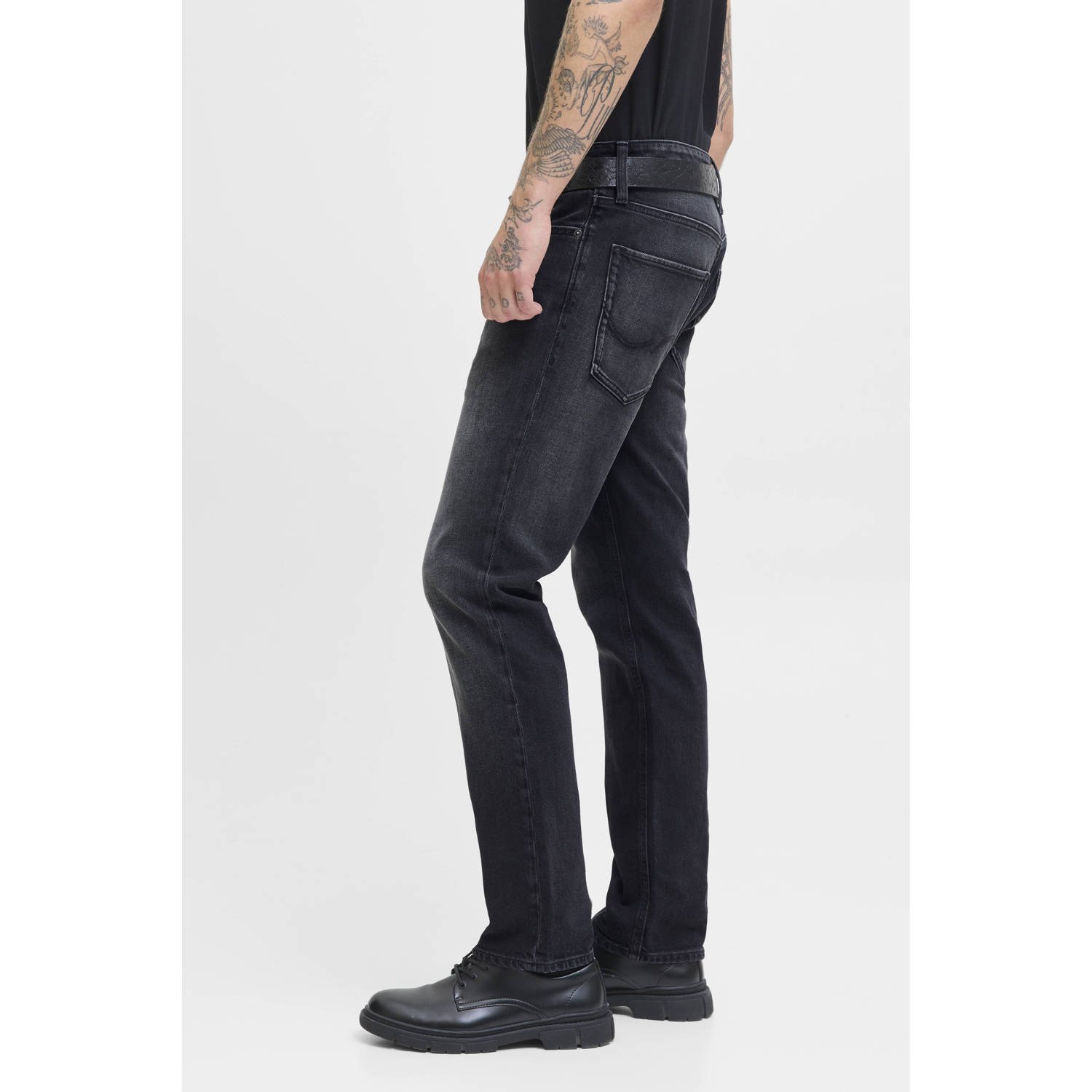 JACK & JONES JEANS INTELLIGENCE JJICLARK JJORIGINAL regular fit jeans black denim