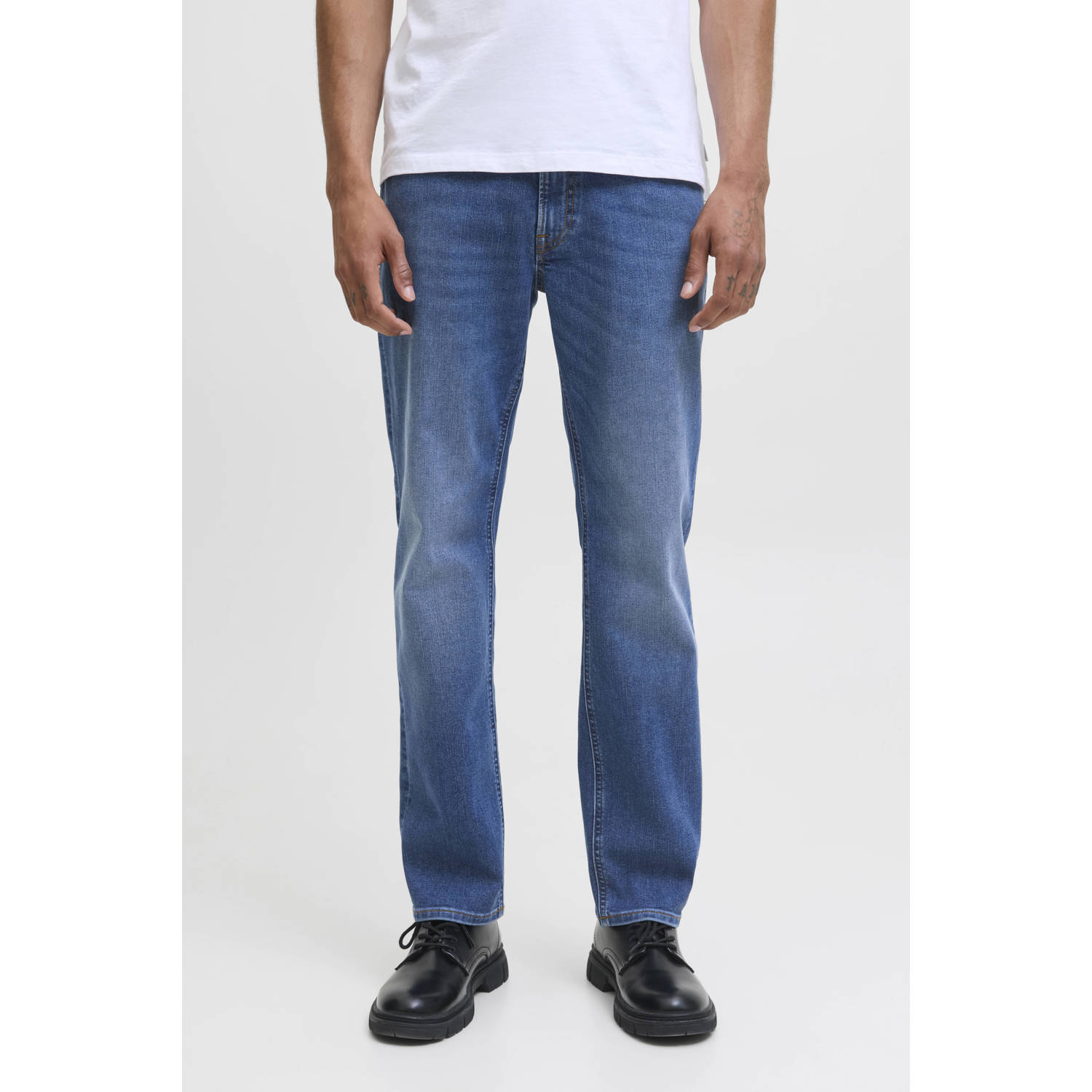 JACK & JONES JEANS INTELLIGENCE JJICLARK JJORIGINAL regular fit jeans blue denim