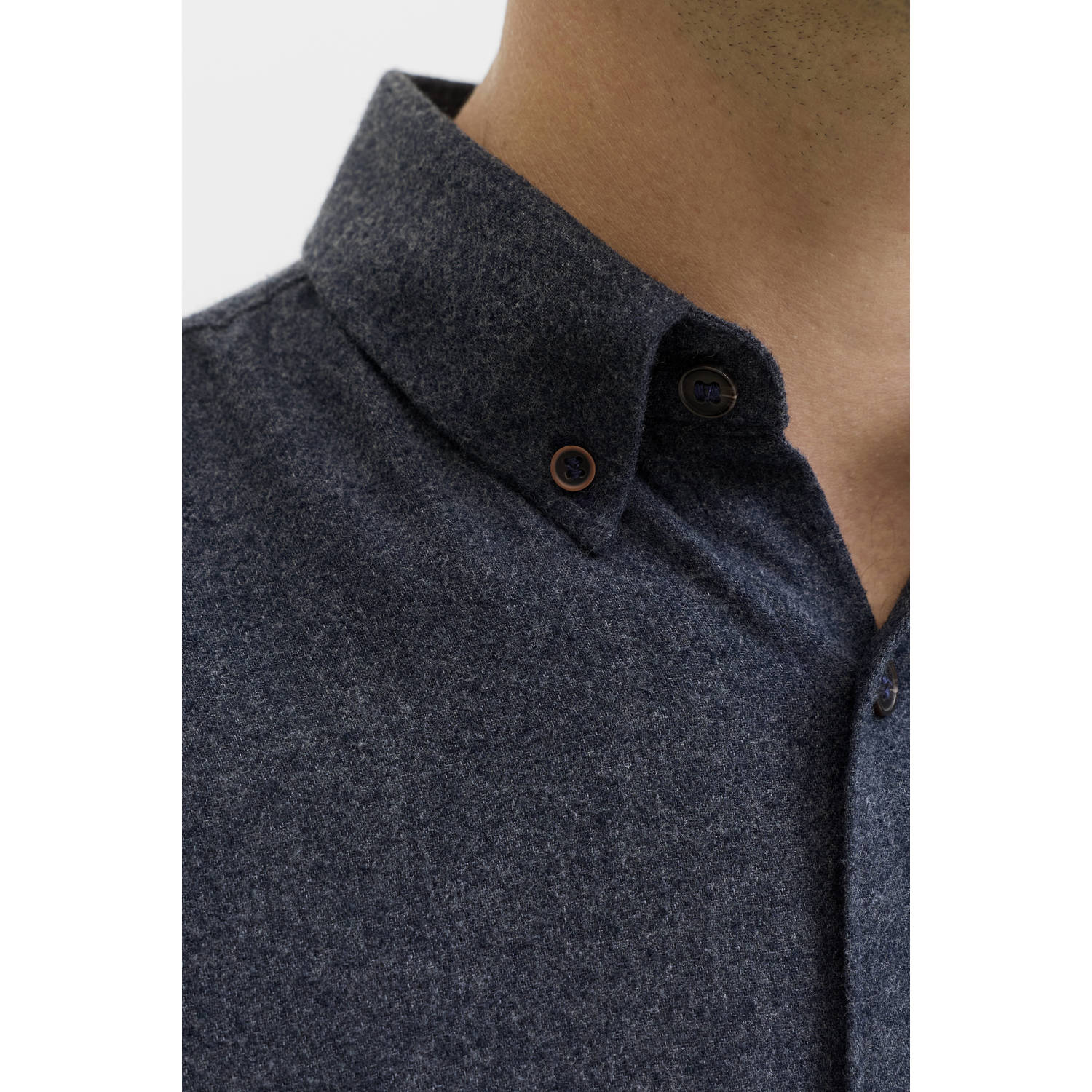 JJ REBEL casual overhemd donkerblauw