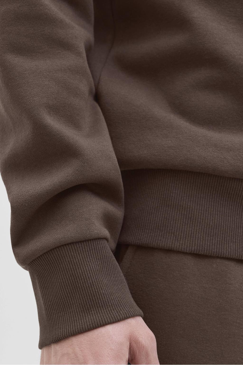 JJ REBEL hoodie donkerbruin