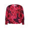 Zhenzi gebloemde top rood