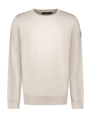 pullover fijn gebreid beige