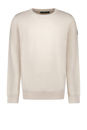 pullover fijn gebreid beige