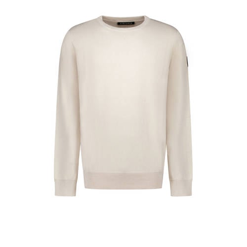 Airforce pullover fijn gebreid beige afbeelding