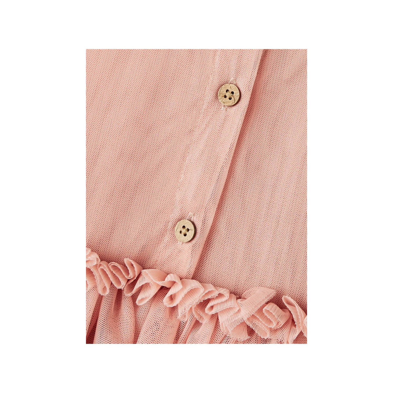 LIL' ATELIER MINI korte jurk met tule lichtroze