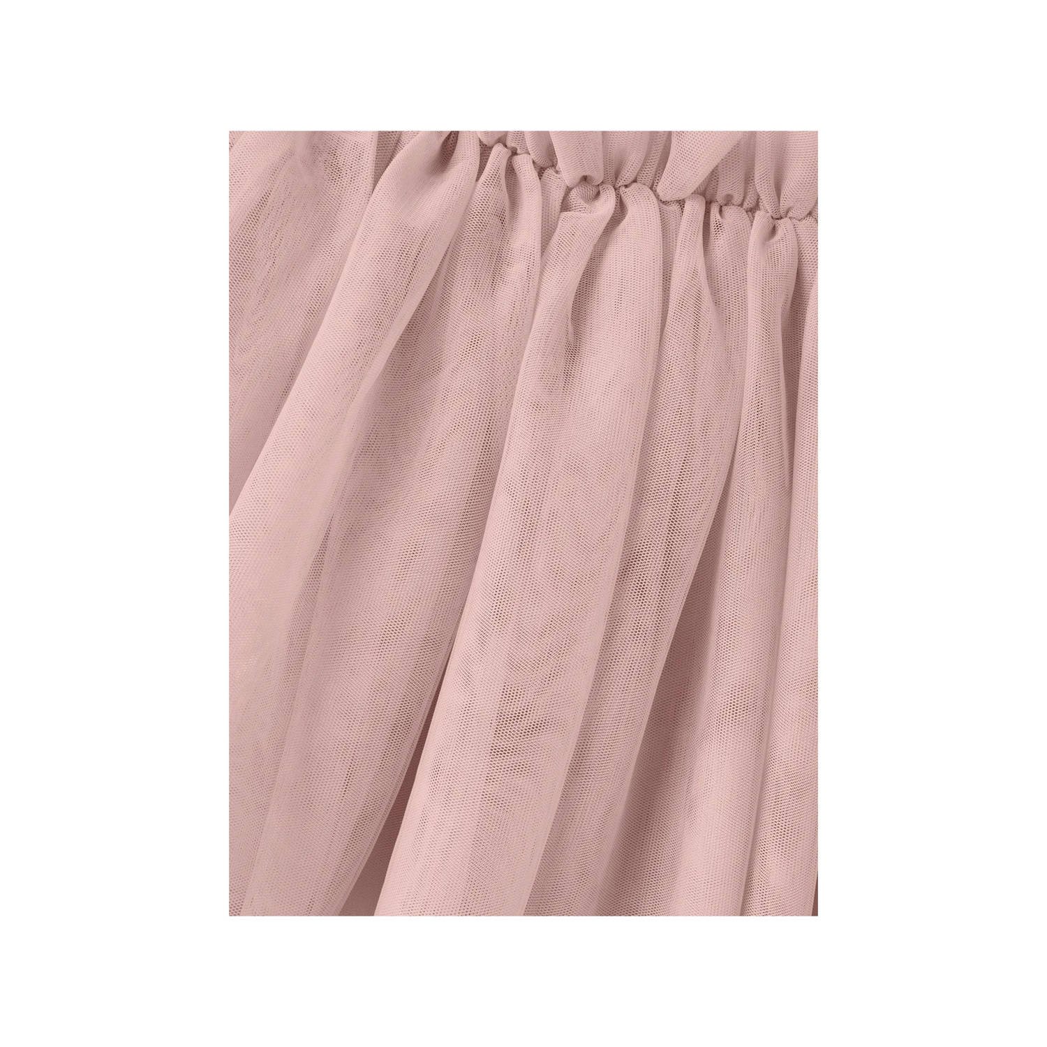 LIL' ATELIER MINI korte rok met tule lichtroze