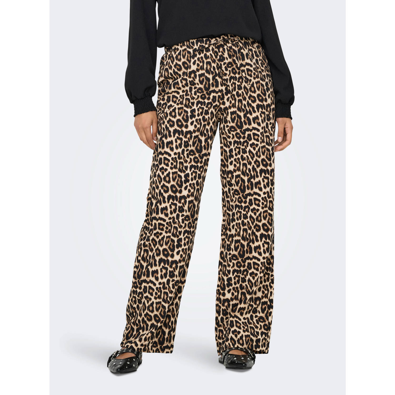 ONLY denim regular waist casual broek bruin