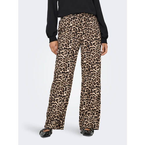 ONLY denim regular waist casual broek bruin afbeelding