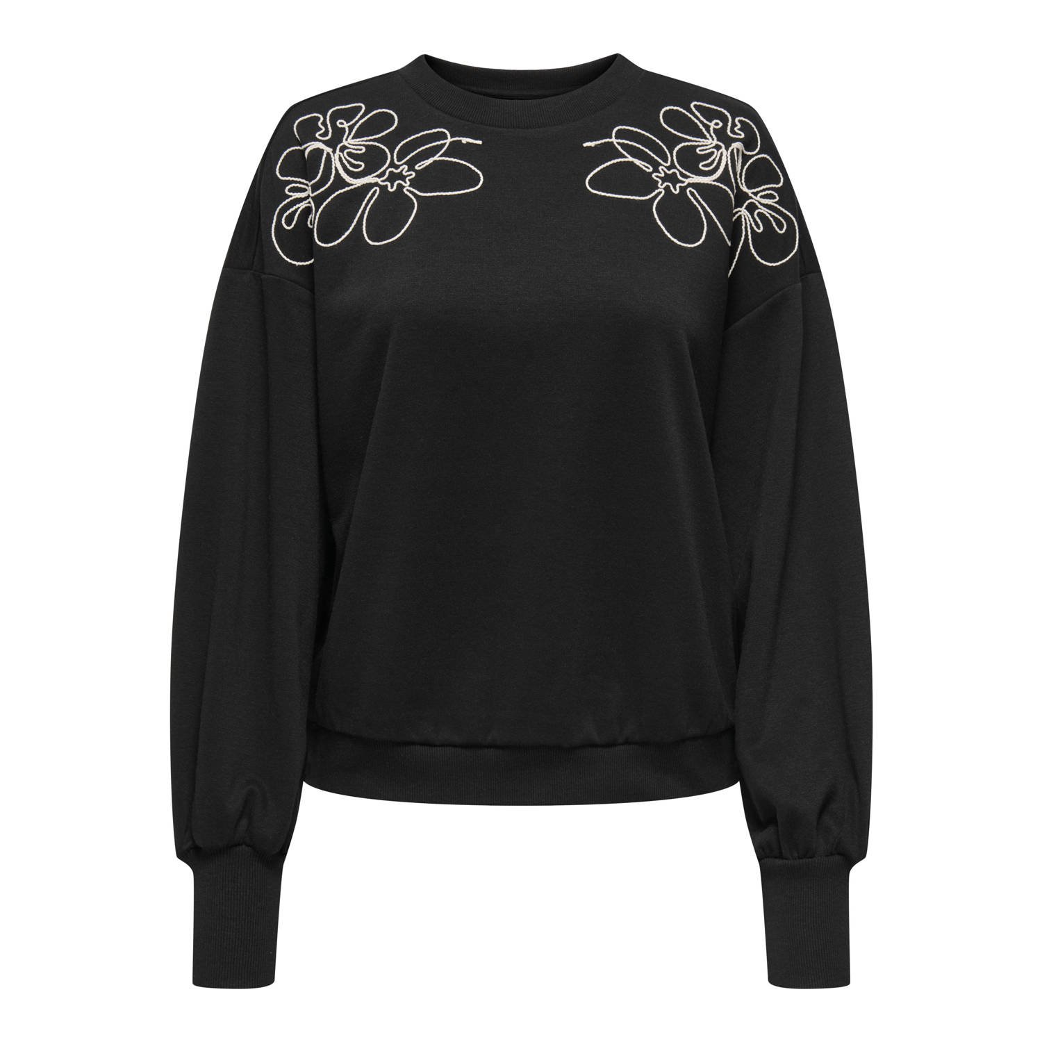 Only Sweatshirt ONLBROOKE L S O-NECK DETAIL SWT NOOS