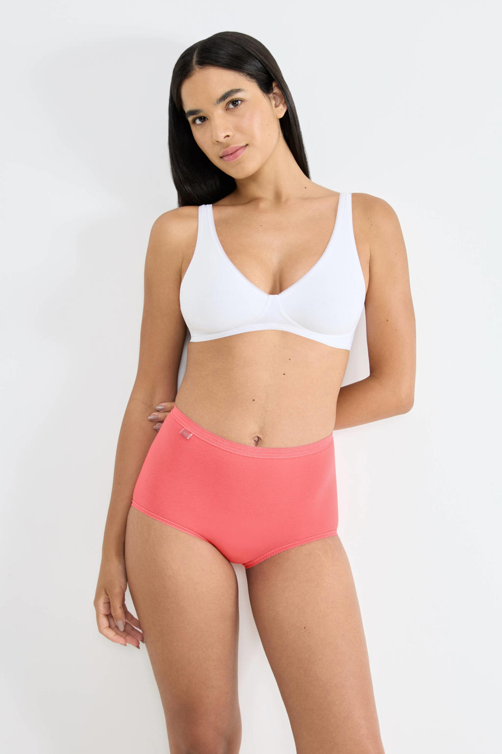 sloggi Basic+ maxislip (set van 4) roze/ecru