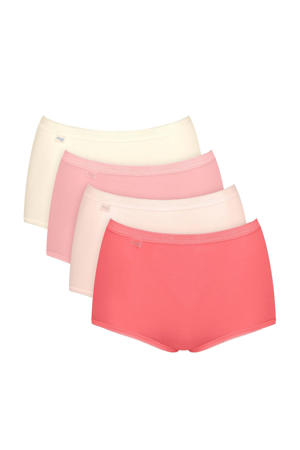 maxislip (set van 4) roze/ecru