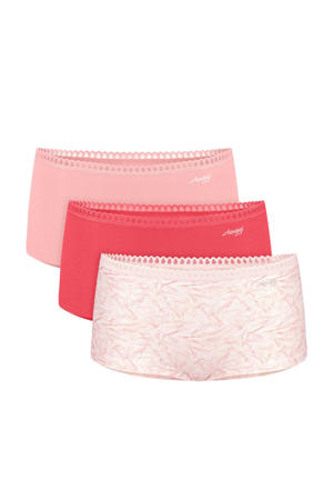 short (set van 3) roze/ecru