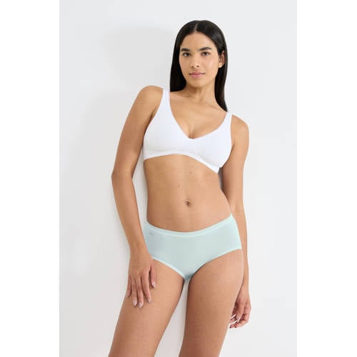 Sloggi hipster Midi (set van 4) lichtblauw/ecru afbeelding
