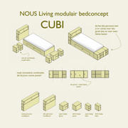 thumbnail: NOUS Living hoofdbord 140x200 Cubi