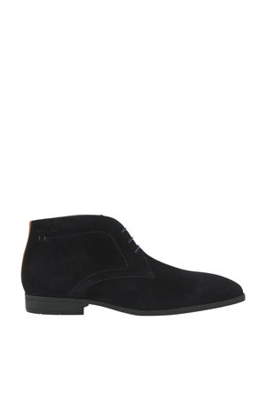 Portofino suède veterschoenen donkerblauw