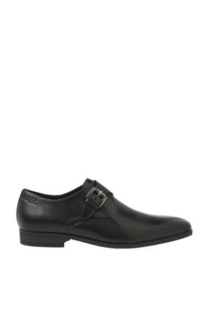 Portofino leren gespschoenen zwart