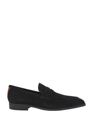 Portofino suède loafers donkerblauw