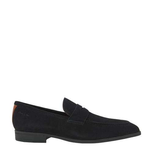 Van Lier Portofino suède loafers donkerblauw afbeelding