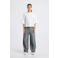 America Today barrel regular waist broek grijs