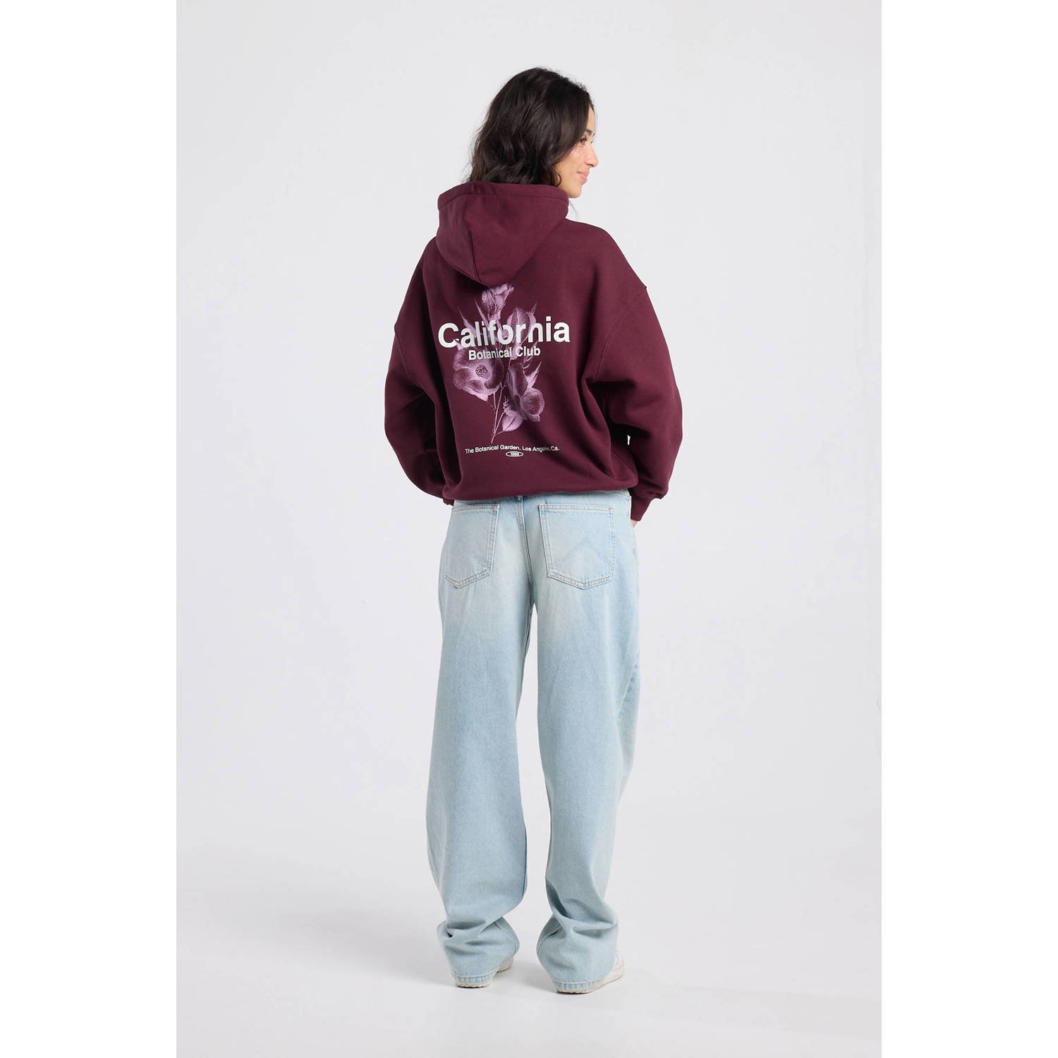America Today hoodie donkerrood