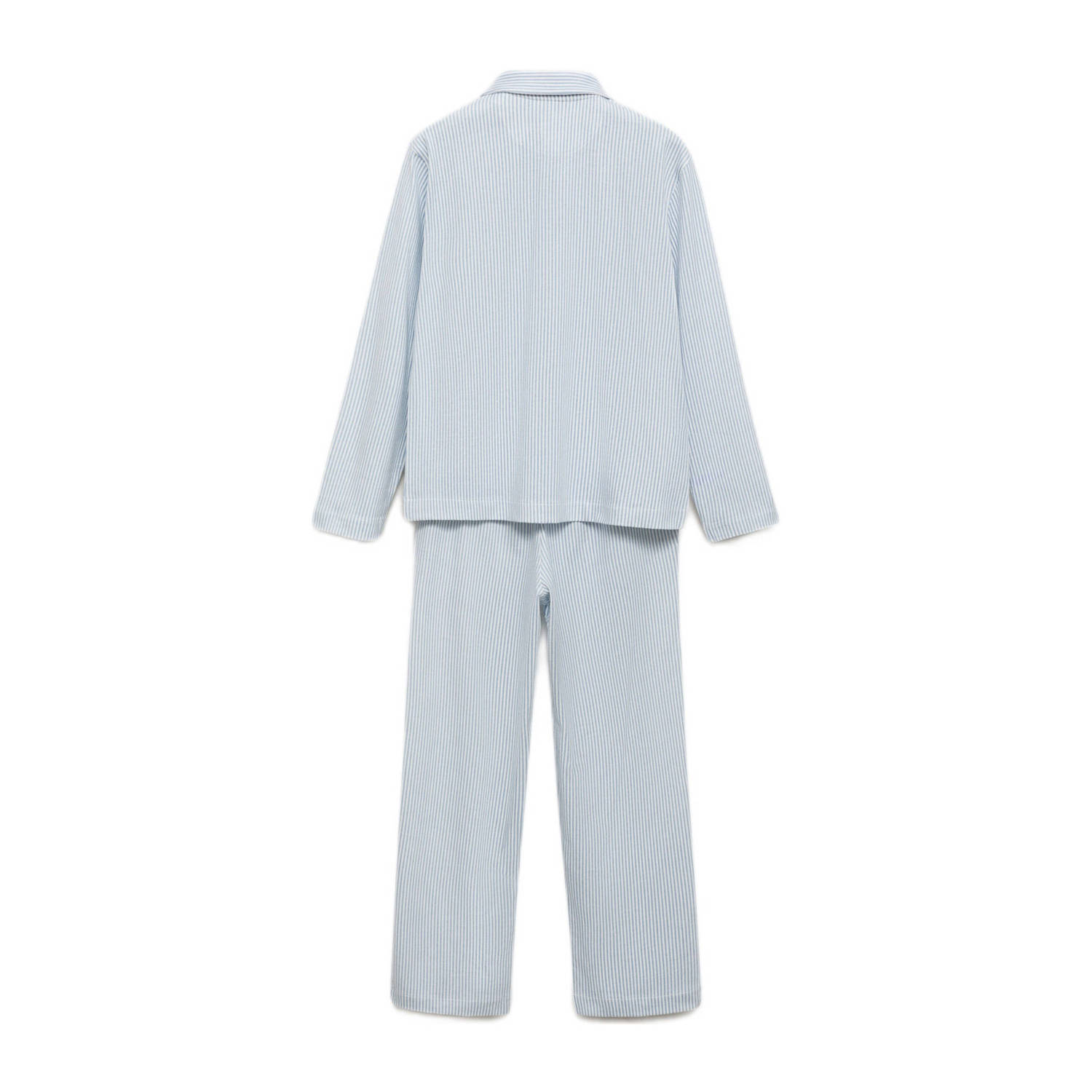 Mango Kids pyjamaset kids lichtblauw wit