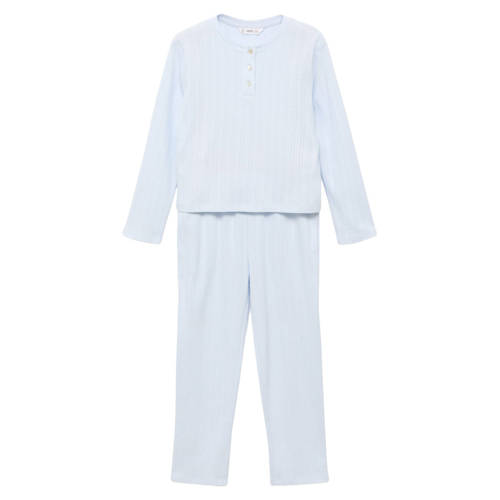 Mango Kids pyjama pastelblauw afbeelding