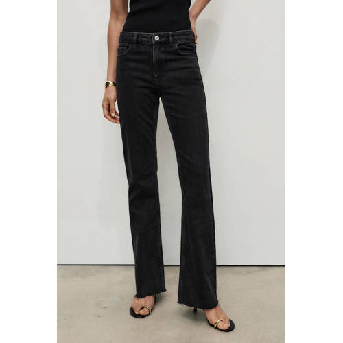 Mango flared jeans zwart afbeelding