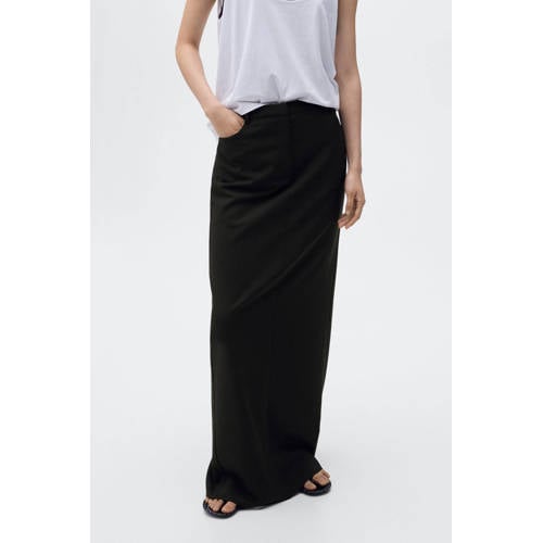 Mango maxi rok zwart afbeelding