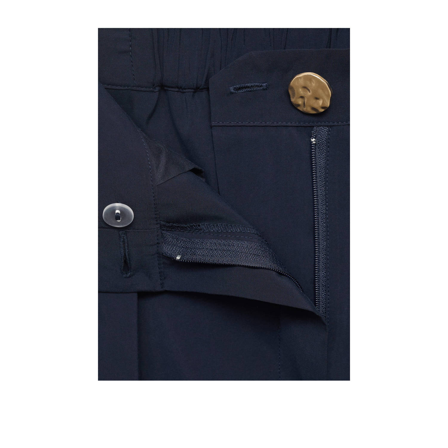 Mango high waist broek marine