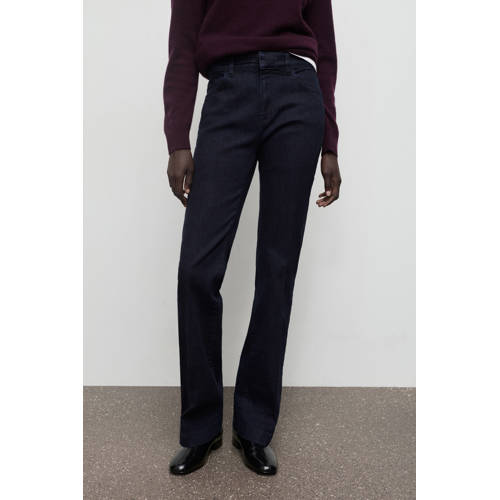 Mango flared jeans dark blue denim afbeelding