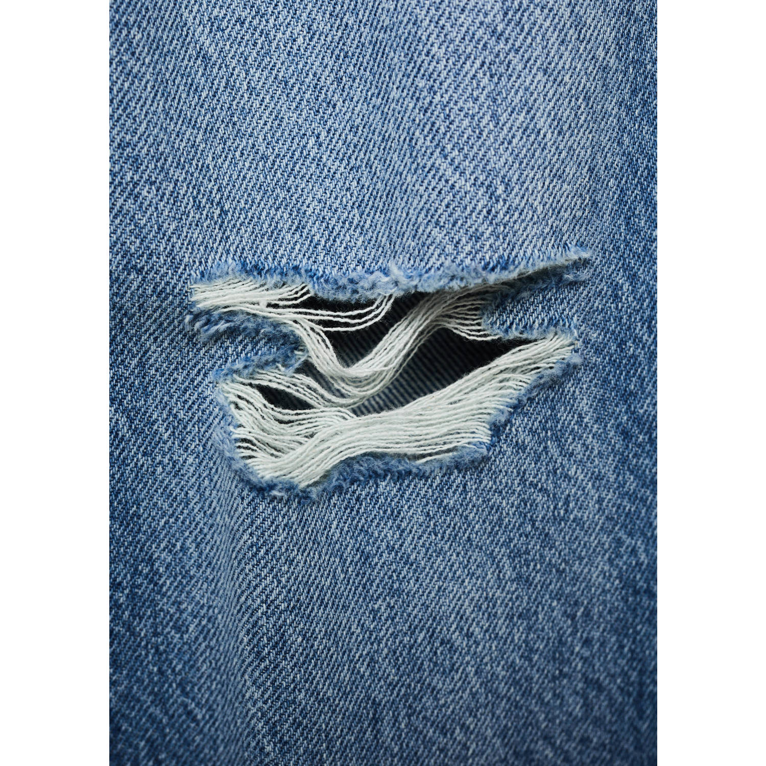 Mango Kids straight leg jeans middenblauw