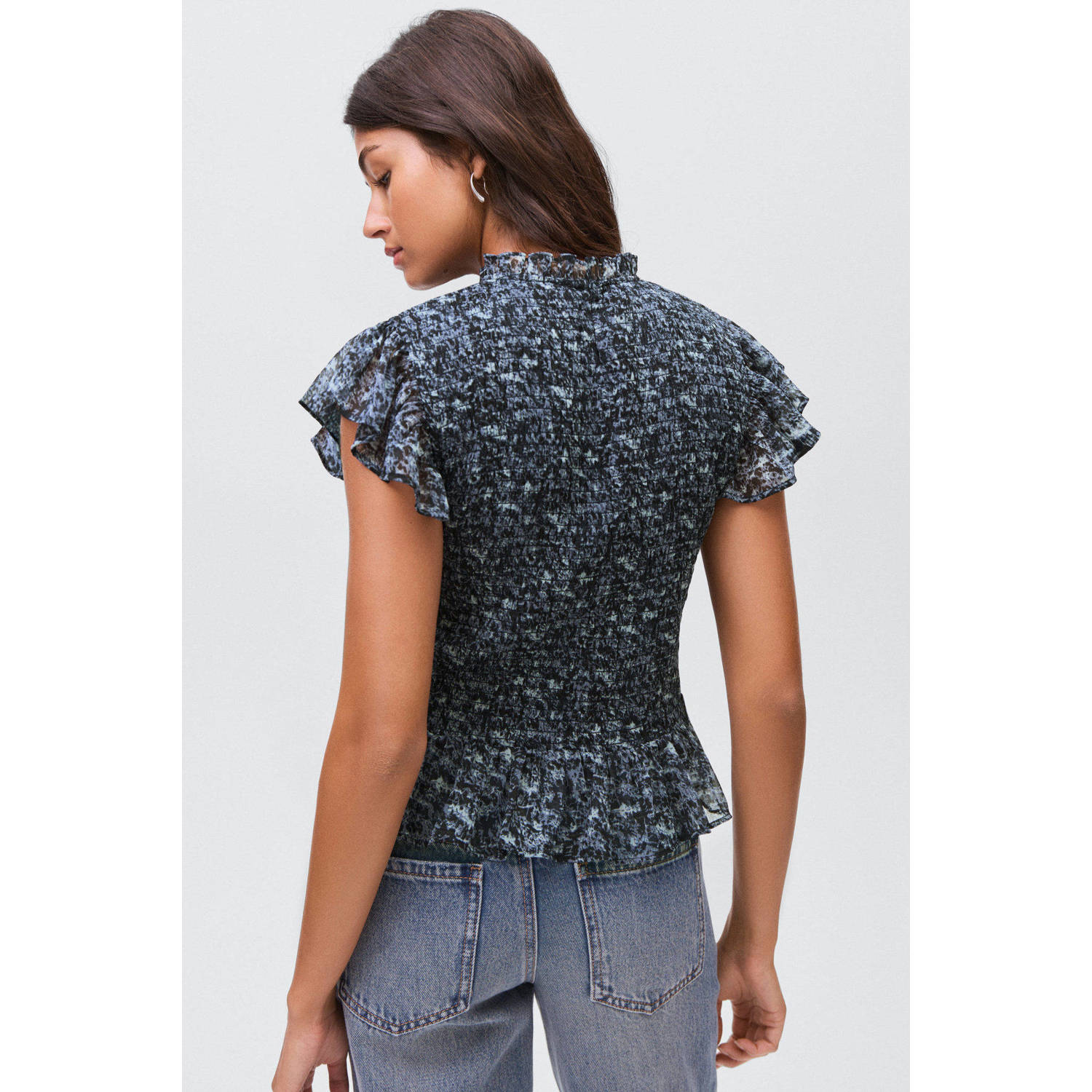 MANGO TEEN blousetop donkerblauw