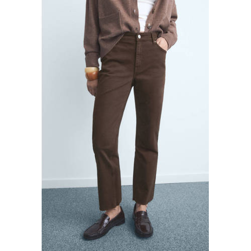 Mango flared jeans donkerbruin afbeelding