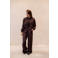 SisterS Point wide leg high waist pantalon donkerbruin
