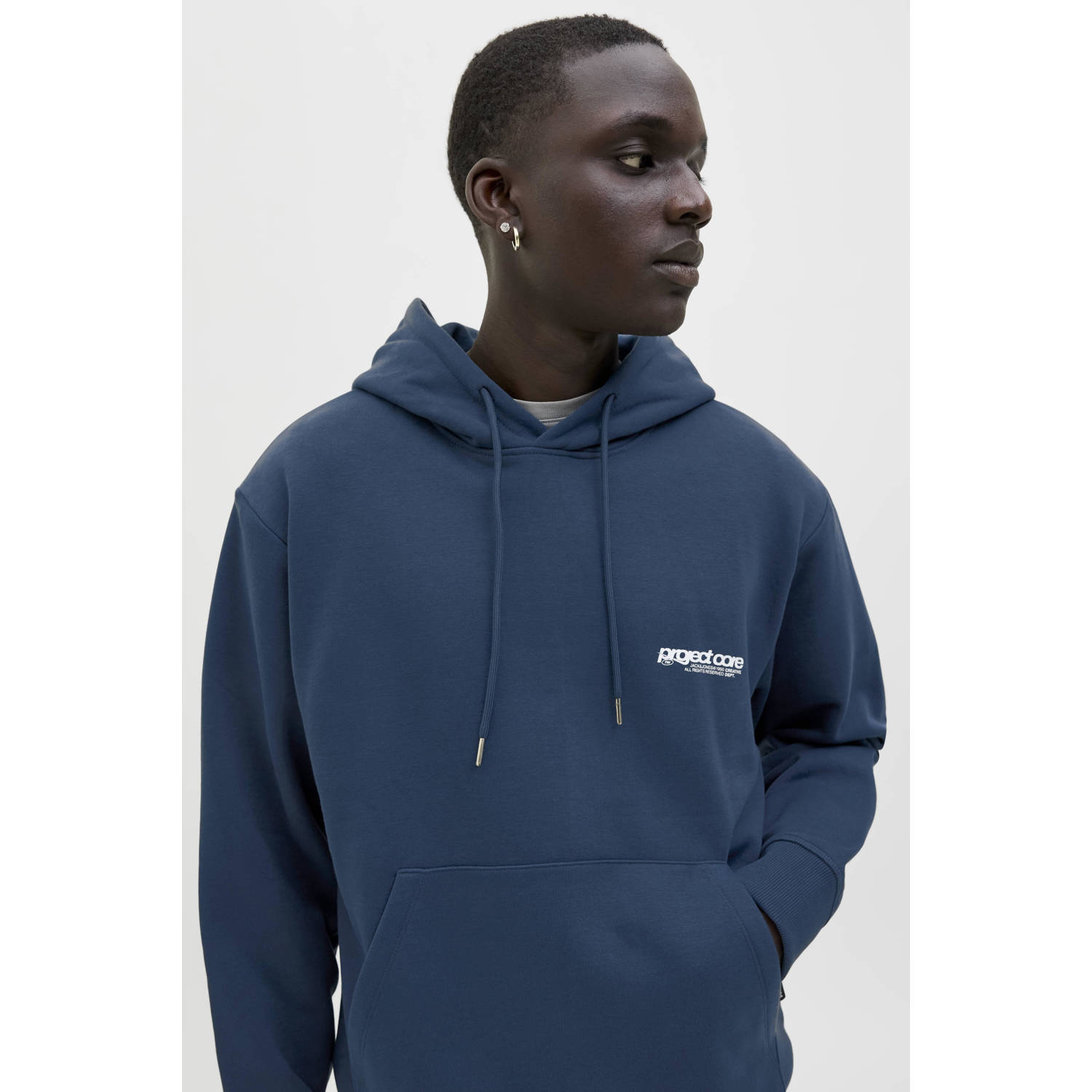 JACK & JONES CORE hoodie petrol