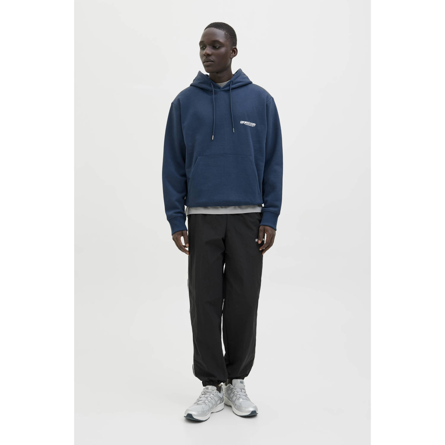JACK & JONES CORE hoodie petrol