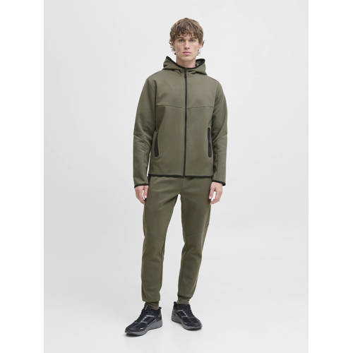 JACK & JONES PANTS STUDIO slim joggingbroek olijfgroen afbeelding