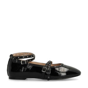 lak ballerina's zwart