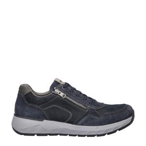 nubuck sneakers donkerblauw