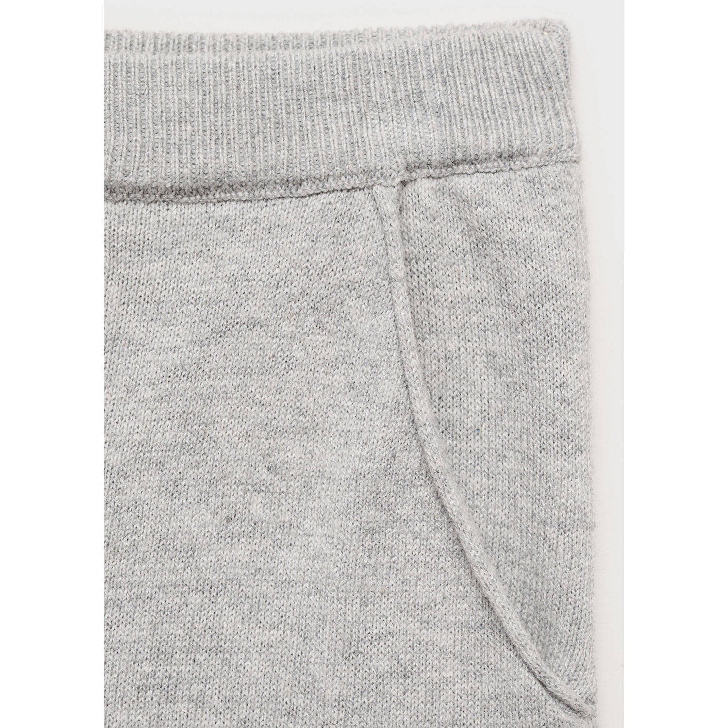 Mango Kids casual broek lichtgrijs