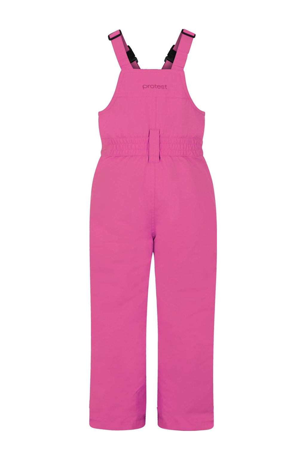 Fuchsia meisjes Protest ski-salopette PRTNeutroi TD van polyester met regular fit, rits met windvanger en effen
