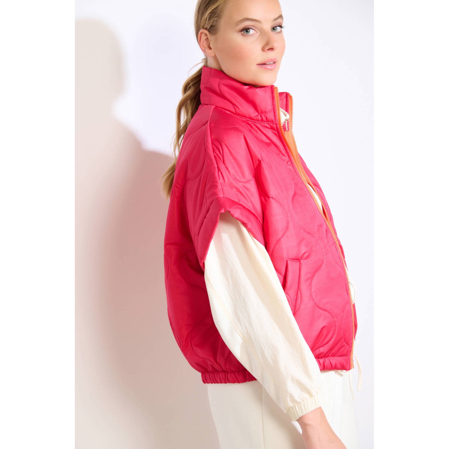 LOLALIZA gilet fuchsia