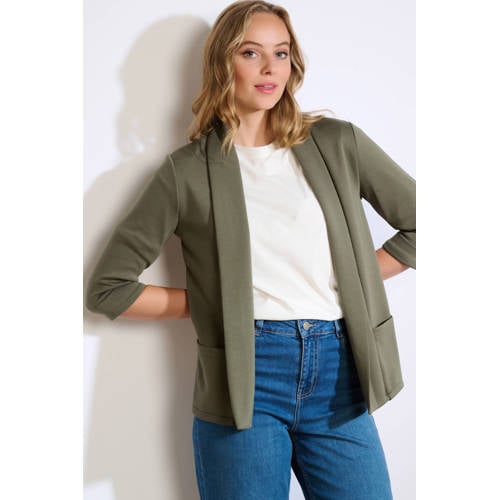 LOLALIZA sweatvest kaki afbeelding