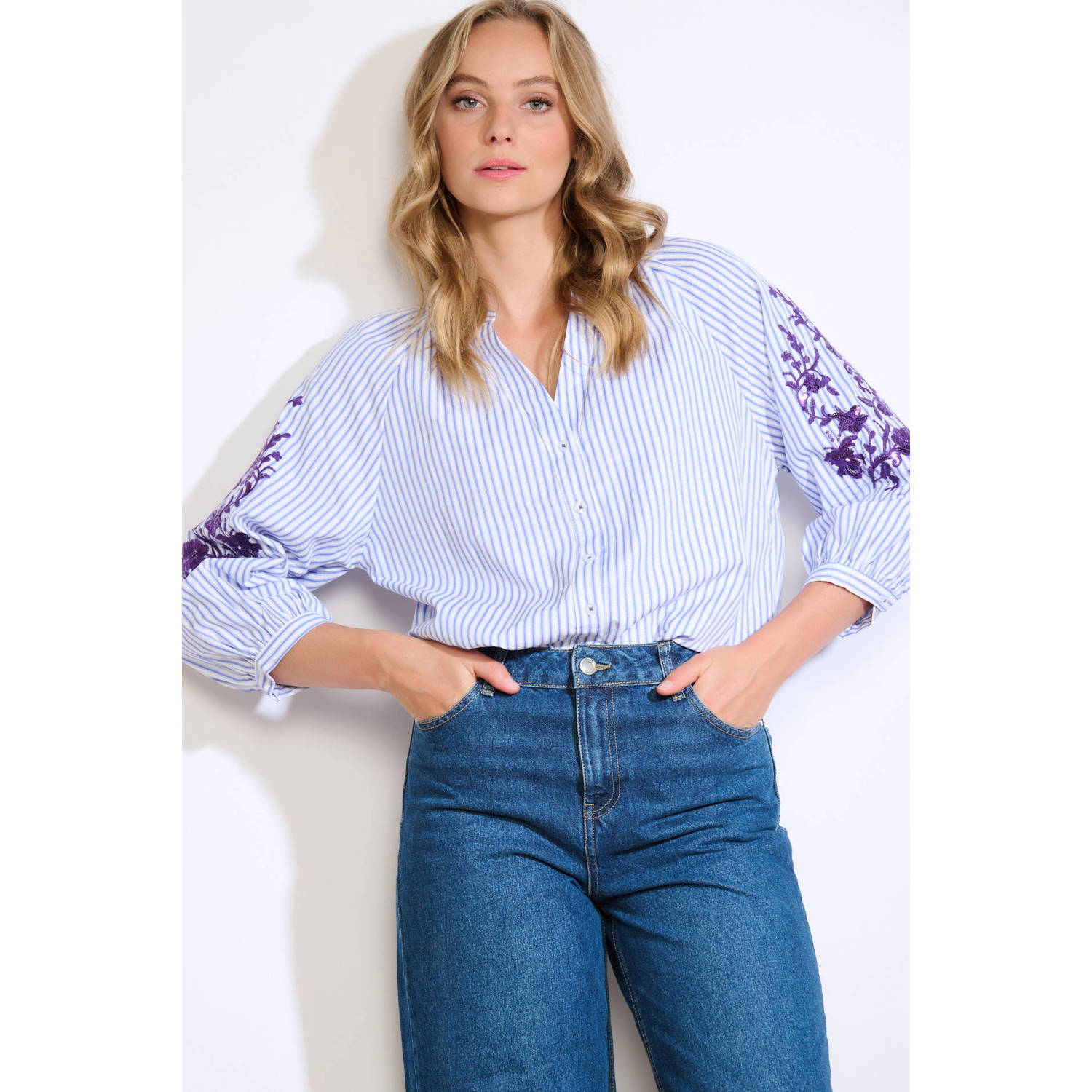 LOLALIZA blouse blauw