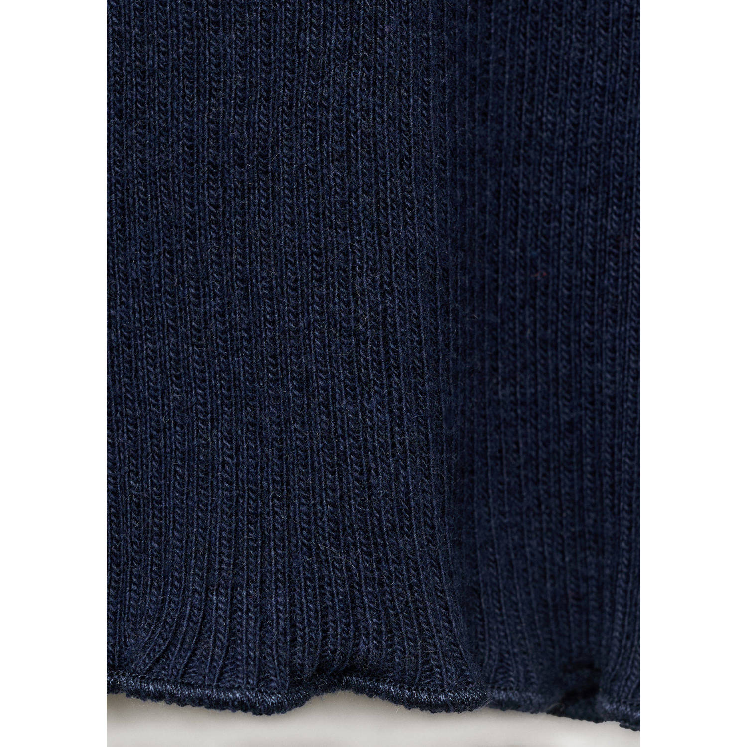 Mango Kids vest marine rib gebreid