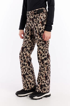 PRTClassys skibroek met panterprint beige/zwart