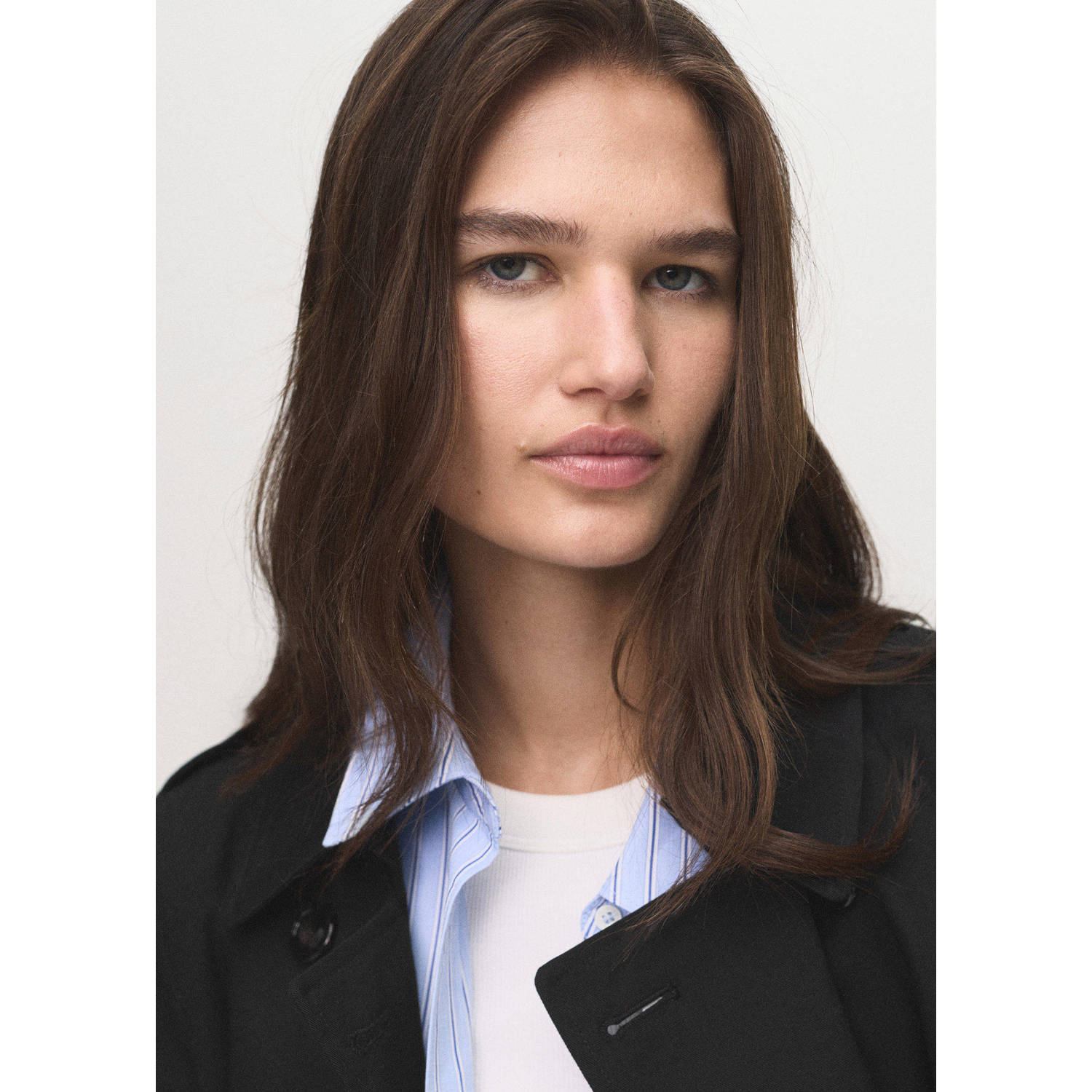 Mango trenchcoat zwart